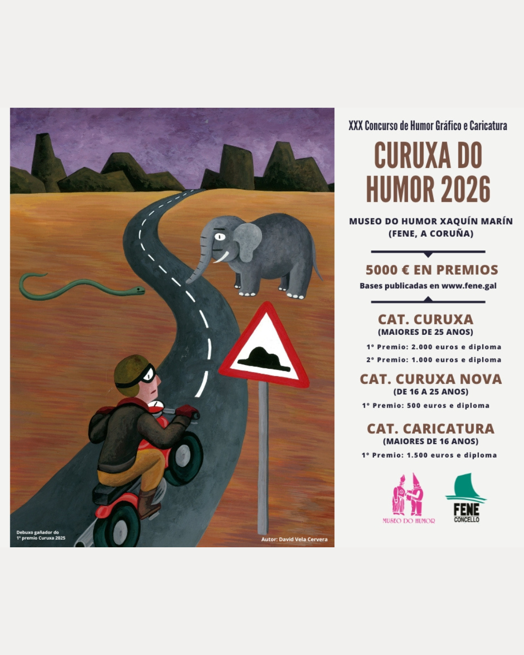 XXX Concurso de humor gráfico y caricatura «Curuxa do Humor 2026»